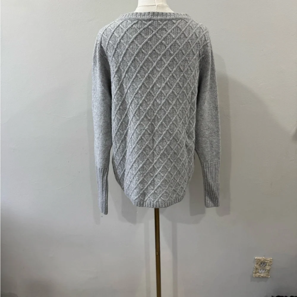 J.Crew Gray Merino Wool-Blend Sweater (Size XL)